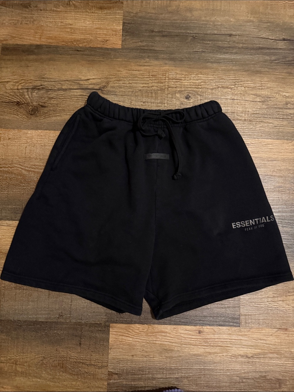 Fear of God ESSENTIALS Black Athletic Sweat Shorts